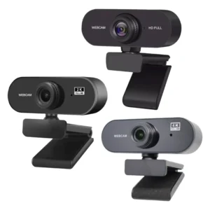 Plugs Play 1080P/2K/4K Webcam Adjustable Stand Privacy Cover Wide Compatibility